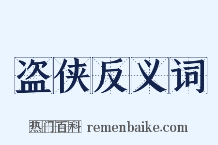 盗侠反义词是什么意思的图片